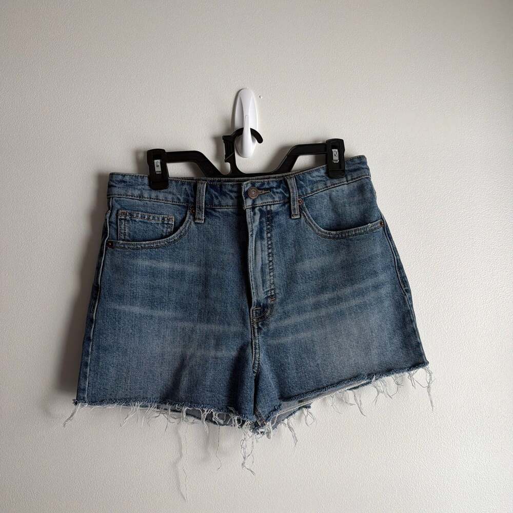 Lucky Brand High Rise Mom Denim Cut-Off Shorts Size 10/30
